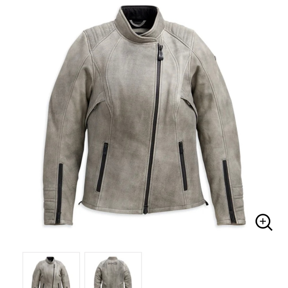 Harley Davidson leather grey Citified Jacket